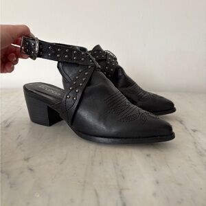 BOOHOO Chic Black Studded Women's Shoes